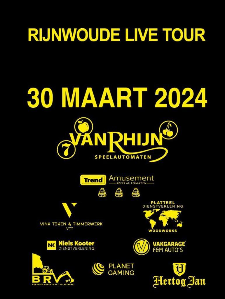Rijnwoude Live Tour - sponsors